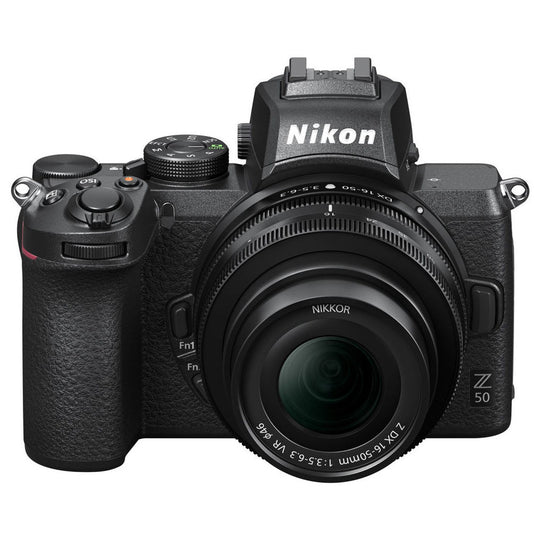 Nikon Z50 with 4K video recording and advanced autofocus for content creators