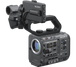 Close-up image showing the detailed connectivity options of the Sony ILME FX6V Cinema Line FX6 Camera Body.