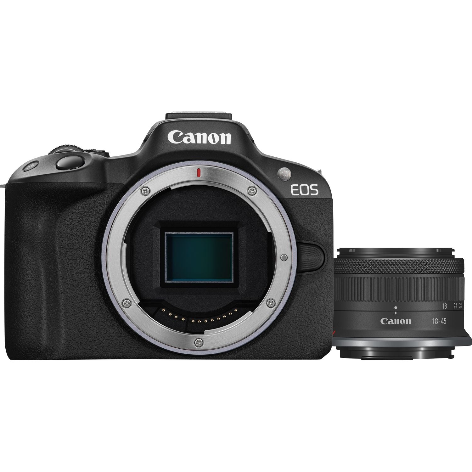 Canon EOS R50 Black Mirrorless Camera with RF-S18-45mm f/4.5-6.3 IS STM Kit