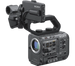 Close-up image showing the detailed connectivity options of the Sony ILME FX6V Cinema Line FX6 Camera Body.