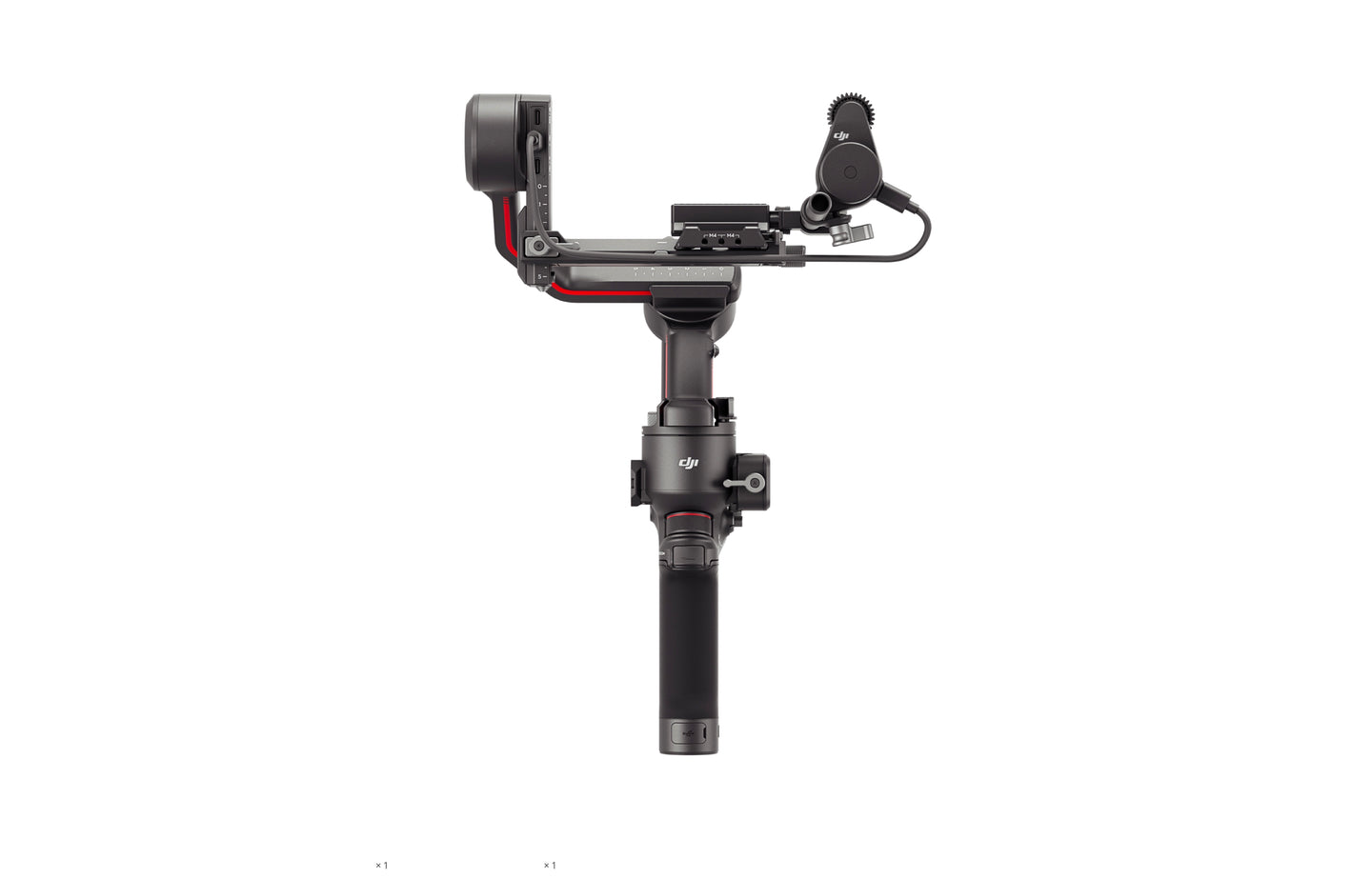 Back view of DJI RS 3 Combo displaying the gimbal's structure and motor placement