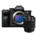 Front view of Sony ILCE-7M4 Alpha a7 IV Mirrorless Digital Camera with SEL2870 FE 28-70 mm F3.5-5.6 OSS lens