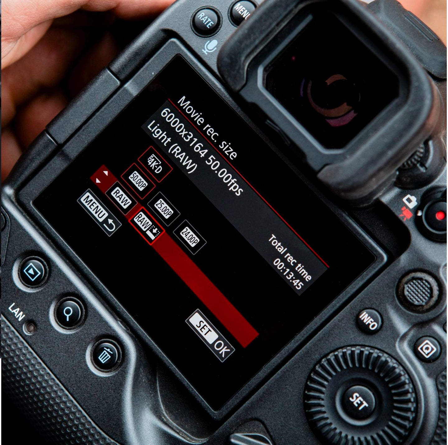  The Canon EOS R3 Mirrorless Camera touchscreen LCD