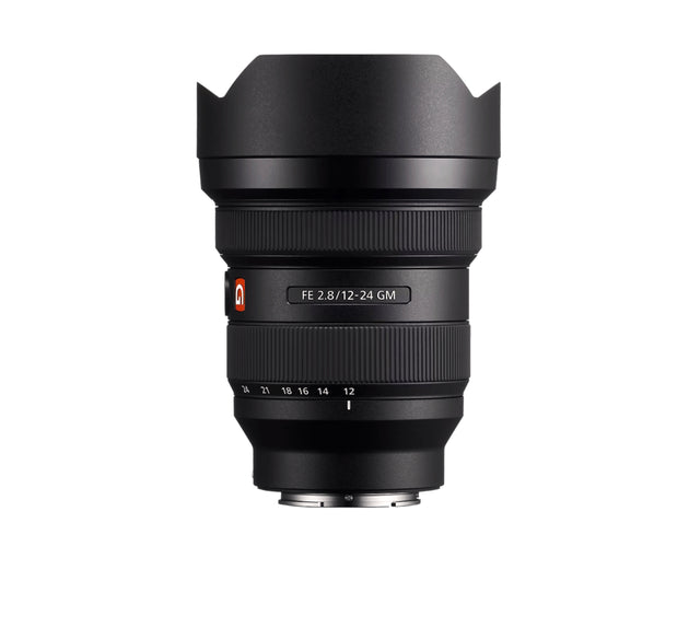 Sony FE 12-24mm F2.8 GM lens front view