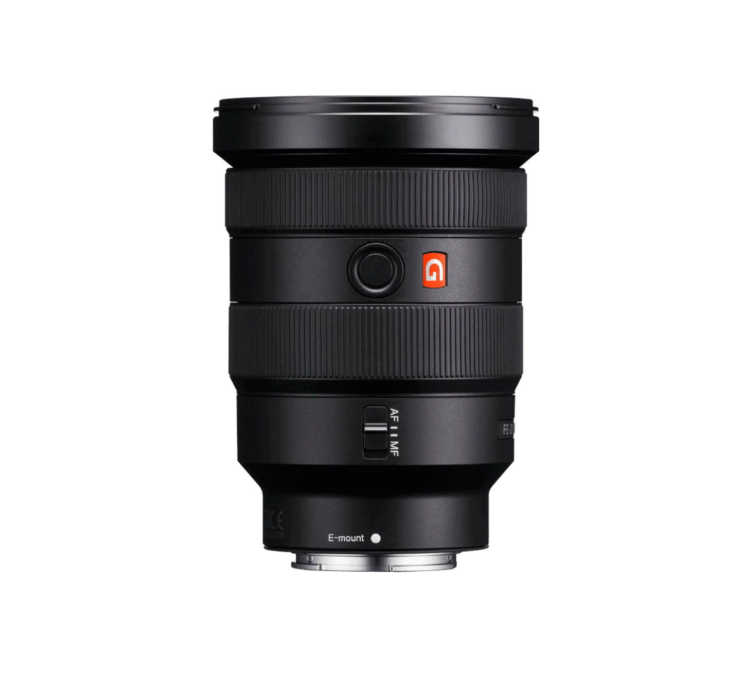 Sony FE 16-35mm F2.8 GM lens with lens hood