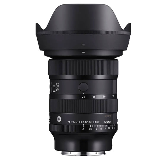 Front view of the Sigma 24-70mm F2.8 DG DN II Art lens showcasing the lens barrel and front lens element.