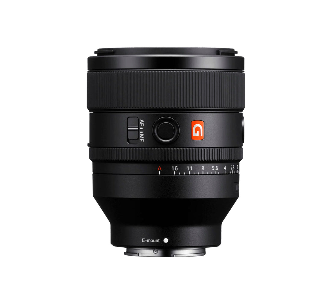 Close-up of Sony FE 50mm F1.2 GM lens elements